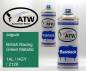 Preview: Jaguar, British Racing Green Metallic, 1AL / HGY / 2129: 400ml Sprühdose + 400ml Klarlack - Set, von ATW Autoteile West.